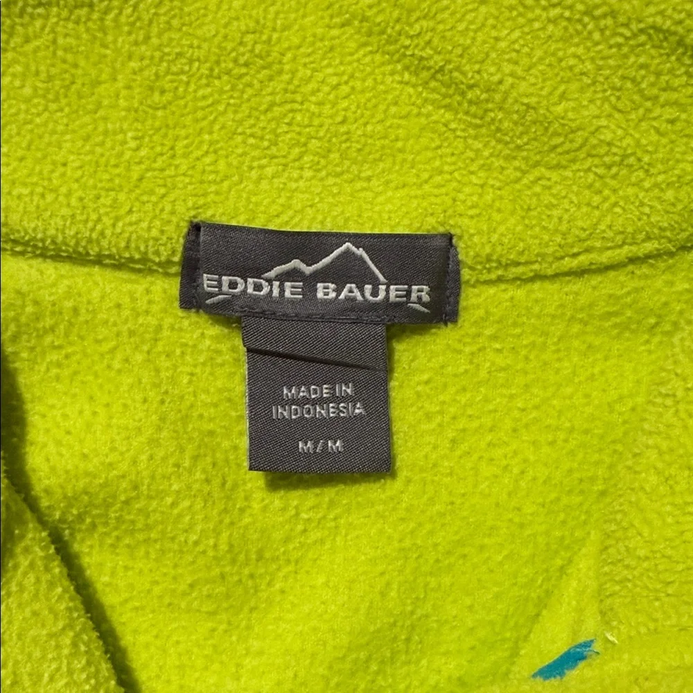 Eddie Bauer Neon Yellow Crew Neck Sweater Size M